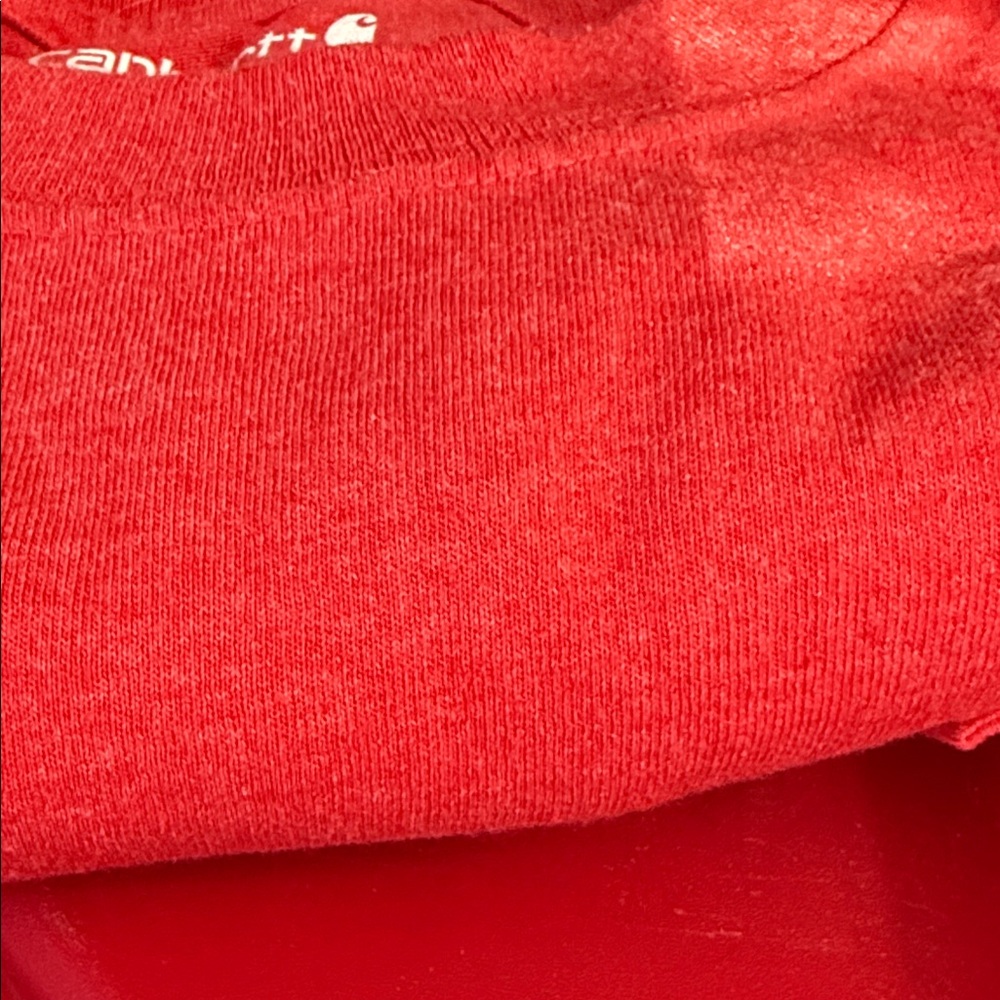 Carhartt Loose Fit Heathered Red Tee with Pocket - Picture 8 of 8
